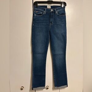 Hudson Blair High Rise Straight Crop Jeans
